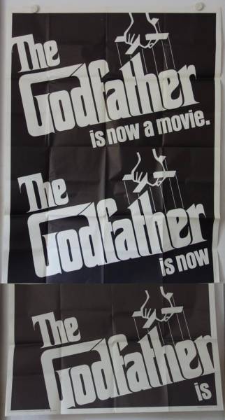Der Pate originales US Three-Sheet Filmplakat